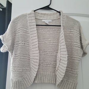 Lucy & Laurel Beige Shrug Small